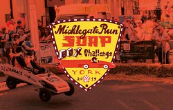 Dan Lloyd took the wheel for Abracs in the Micklegate Soapbox Challenge