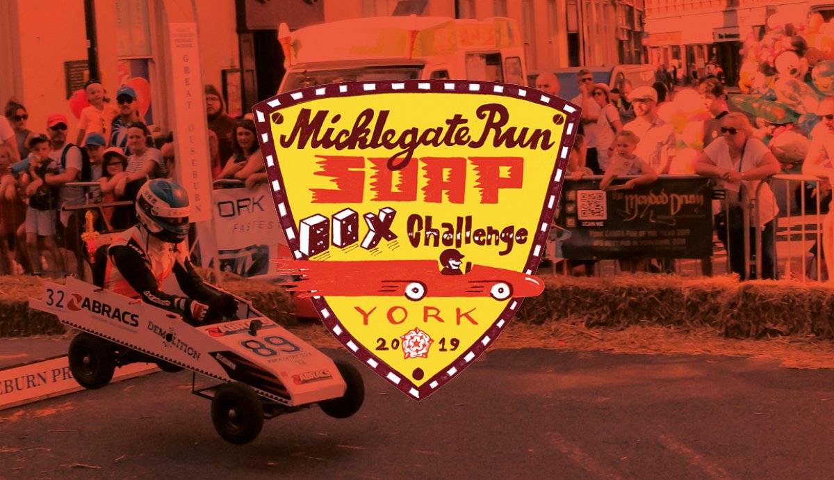 Dan Lloyd took the wheel for Abracs in the Micklegate Soapbox Challenge