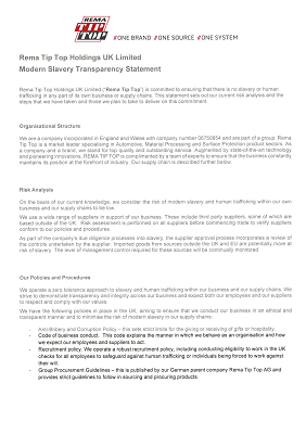 Modern Slavery Statement