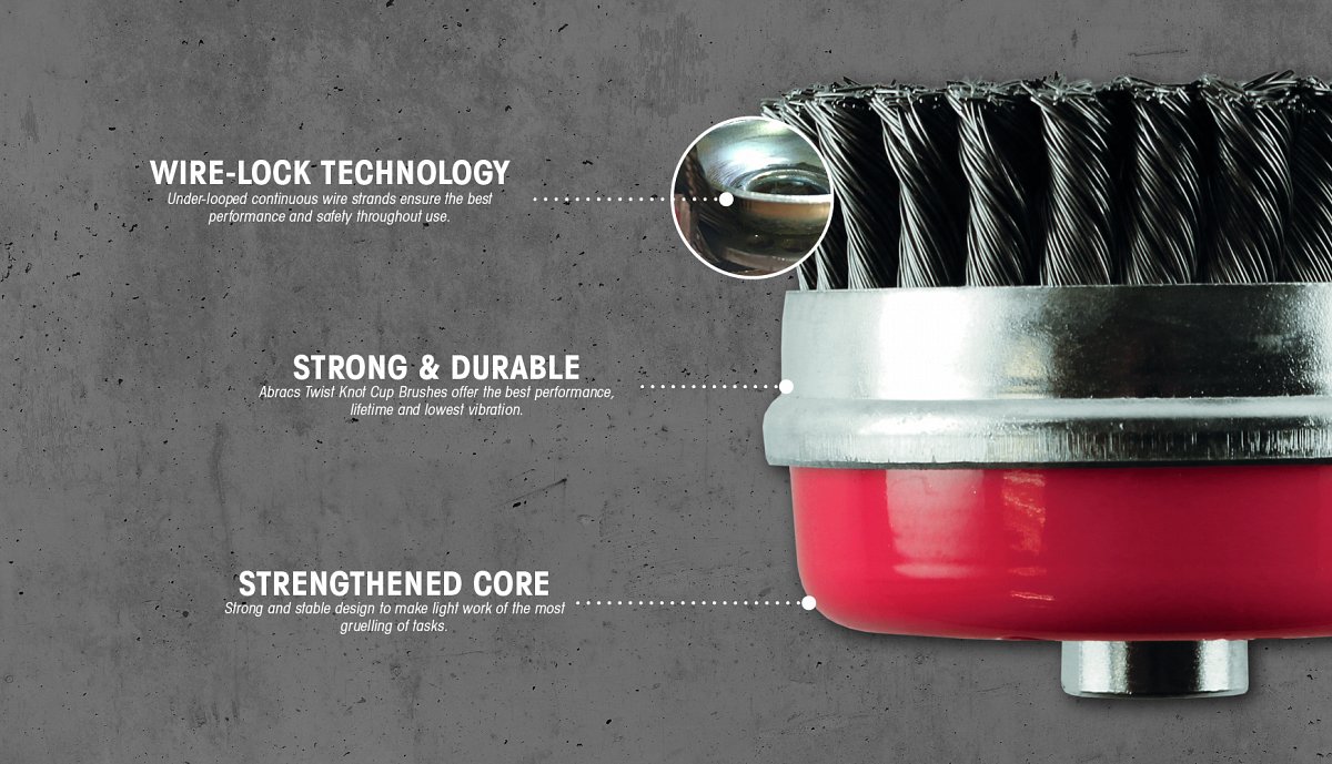 TEST ZONE - TWIST KNOT CUP BRUSHES