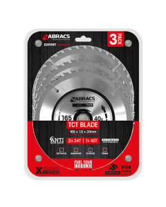 3pc TCT Blade Pack 165mm
