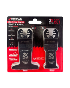 6pc Wood & Plastic Turbo Cut Multi-Tool Blade Set
