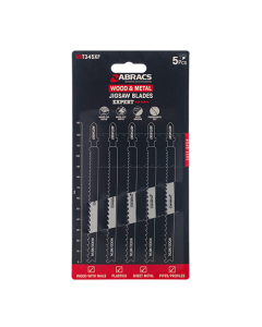 T345XF BIM Progressive for WOOD & METAL - 2-4.5mm teeth spacing Side set teeth for progressive cutting (Pack of 5)