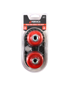 75mm Wire Brush Twin Pack
