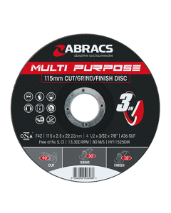 115mm x 2.5mm x 22mm DPC Multi Purpose 3-in-1 Disc (Box of 25)