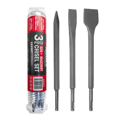 3pc SDS+ Masonry Chisel Set