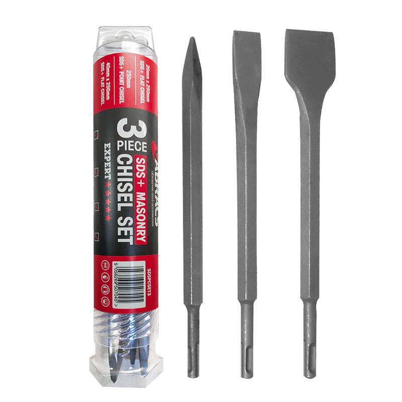 3pc SDS+ Masonry Chisel Set Expert