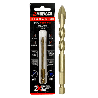 4-Tip Tile & Glass Drill Bits