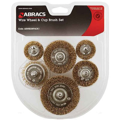 6pc Spindle Mounted Brush Pack