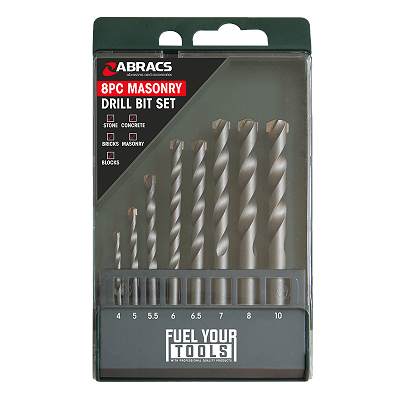8PC Masonry Drill Bit Set