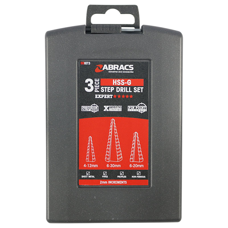 3pc Step Drill Kit Expert